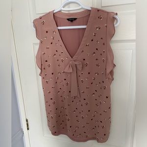 RW&Co Ruffle Bow Blouse, size M